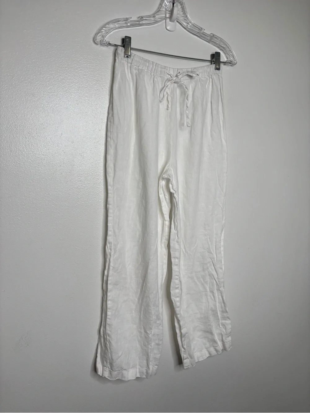 Reformation Olina Linen Short Pant Small Petite White